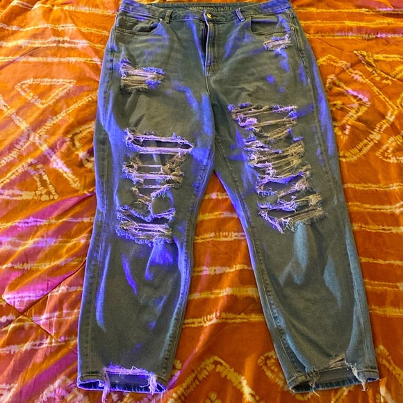 American Eagle plus size skinny blue jeans - Picture 1 of 2
